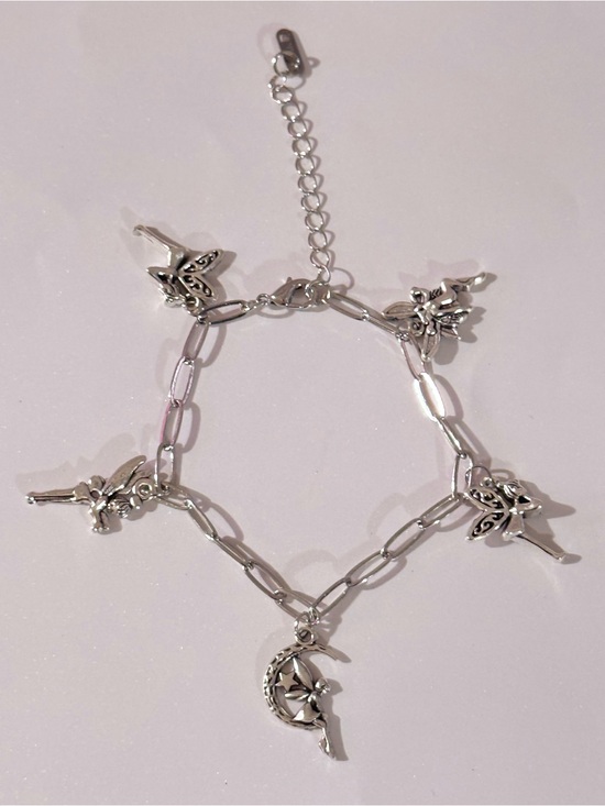 Jewelry - NWT Handmade Silver-tone Fairy Charm Bracelet - Women Jewelry